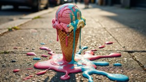 Melting Cone Surreal