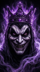 Menacing Monarch Portrait
