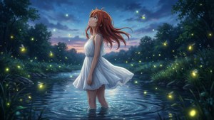 Menma Among Fireflies