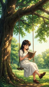 Menma on the Swing