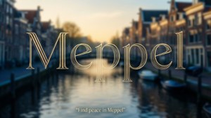 Meppel Typographic Sunrise