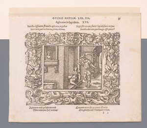 Mercurius verandert Aglauros in steen