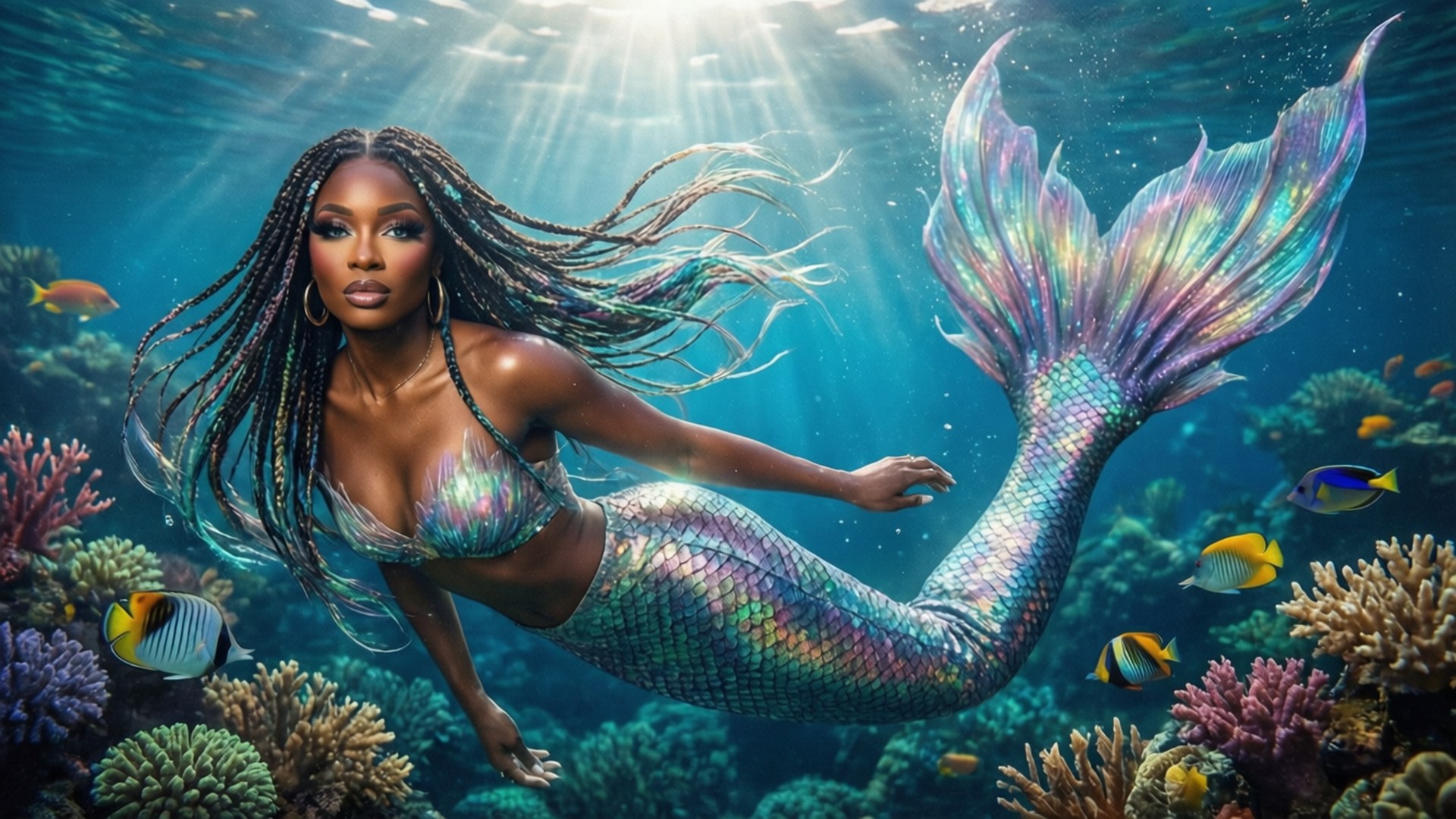 Mermaid Dreams by Wallpapers.art Studio