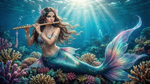 Mermaid Flute Underwater