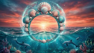 Mermaid Halo Sunset