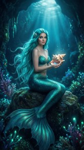 Mermaid with Seashell
