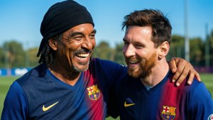 Messi and Ronaldinho Bond