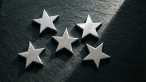 Metal Stars Flat Lay