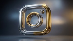 Metallic 3D Logo