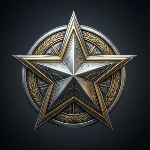 Metallic Badge Design