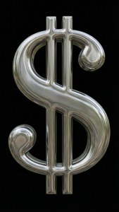 Metallic Dollar Sign