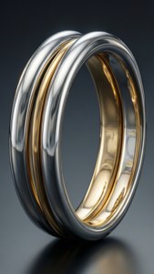 Metallic Dual Rings