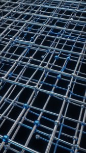 Metallic Grid Dots