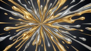 Metallic Liquid Burst