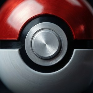 Metallic Pokeball Close-up