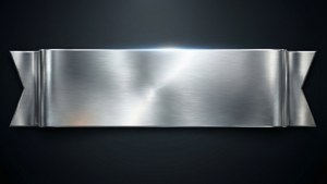 Metallic Silver Banner