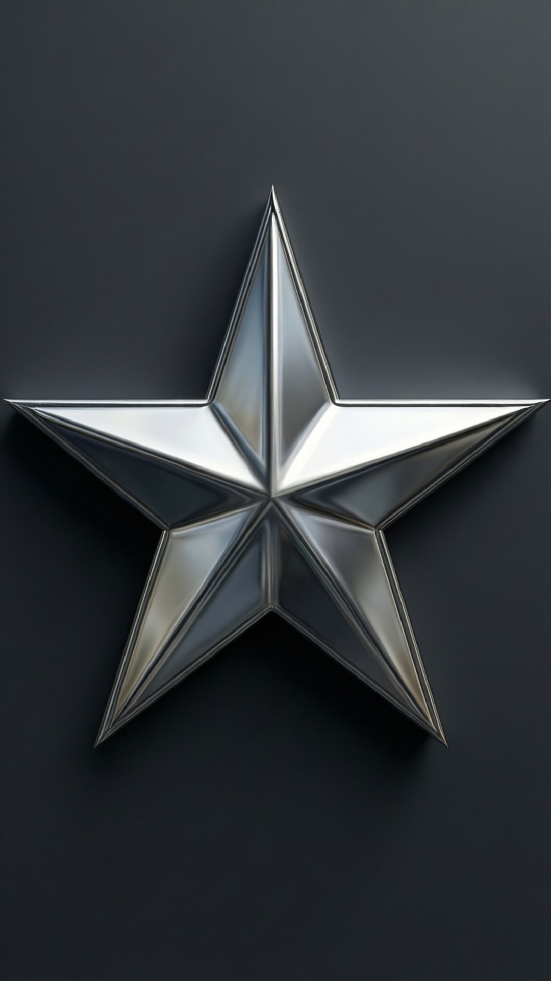 Metallic Silver Star by Wallpapers.art Studio
