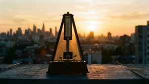 Metronome at Sunset