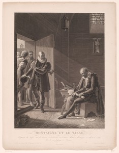 Michel Eyquem de Montaigne bezoekt Torquato Tasso in een klooster