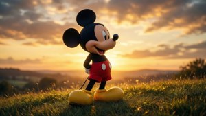 Mickey at Sunset Castle