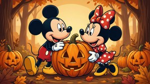 Mickey Minnie Carving