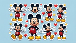 Mickey Mouse Sticker Sheet