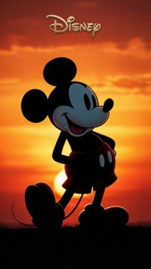 Mickey Sunset Silhouette