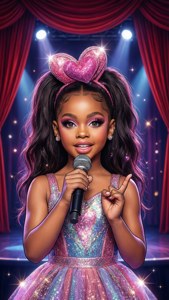 Microphone Heart Bow