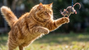 Mid-Air Pounce Cymric