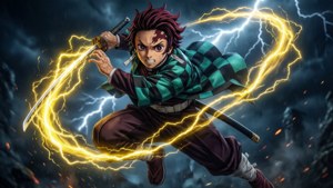 Mid-Air Slash Zenitsu