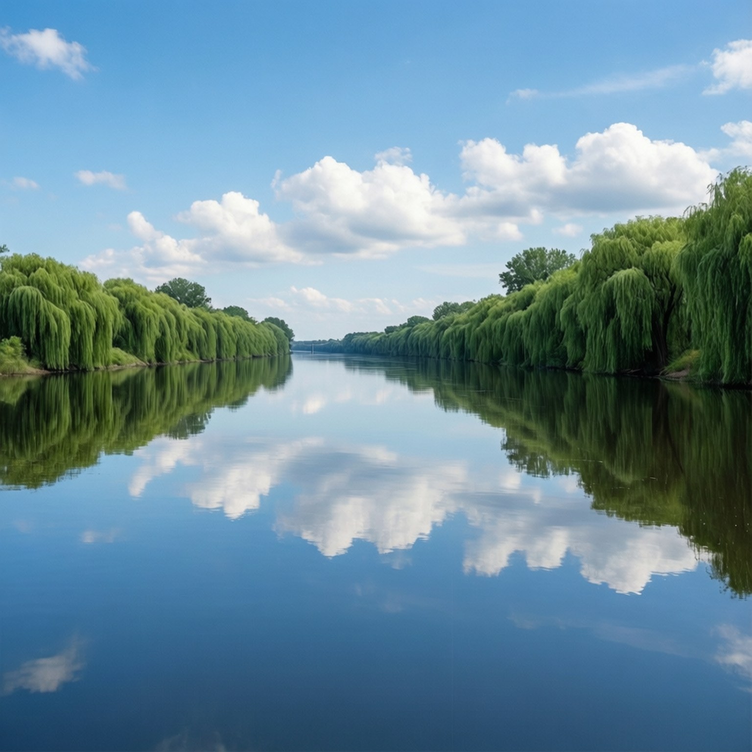 Midday Mirror Calm by Wallpapers.art Studio