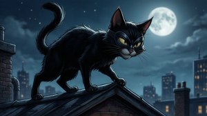 Midnight Cat Burglar Toon