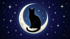 Midnight Cat Silhouette