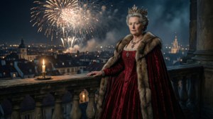 Midnight Firework Birthday Queen