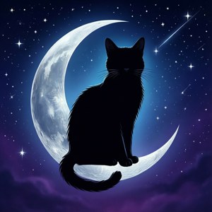 Midnight Moon Cat