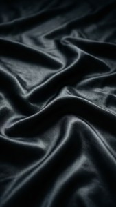 Midnight Satin Drape