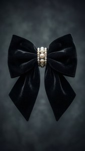 Midnight Velvet Bow