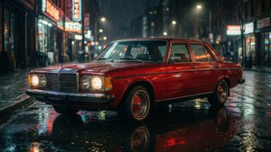 Midnight Vintage Car