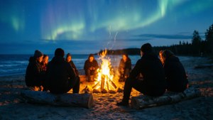 Midsummer Bonfire Beach