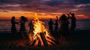 Midsummer Bonfire Beach
