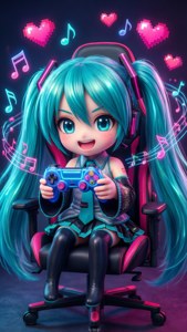 Miku Gaming Chibi