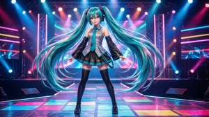 Miku on Neon Stage