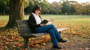 Miku Reading in Park