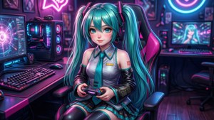 Miku's Gaming Setup