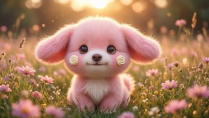 Milcery Pink Meadow Sunset