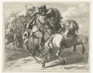 Militair te paard neergeschoten