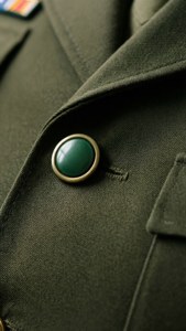Military Uniform Green Button