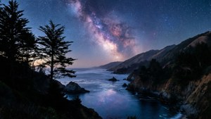 Milky Way Over Coast