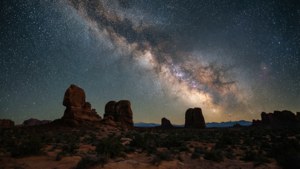Milky Way over Desert
