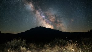 Milky Way Over Peaks